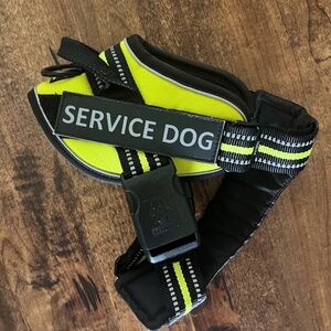 Chai's Choice Service Dog Harness, Lemon Lime, X-Small: 16 to 21-in chest